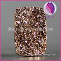 Long cusion-shape Shinny druzy stone wholesale for druzy necklace/earring/ring from manufacture